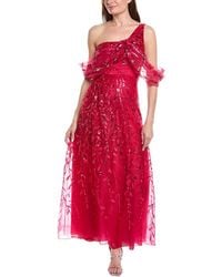 Rene Ruiz - Off-The-Shoulder Sequin Tulle Wrap A-Line Gown - Lyst