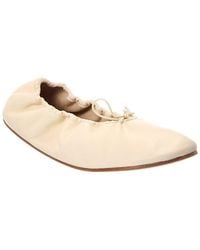 The Row - Bow Leather Flat - Lyst