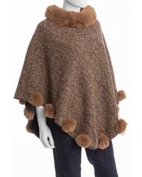 Saachi - Pom Pom Poncho - Lyst