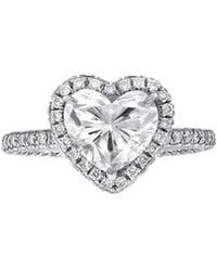 Diana M. Jewels - Fine Jewelry White Gold 2.01 Ct. Tw. Diamond Half-set Ring - Lyst