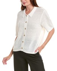 Onia - Linen Knit Button Up - Lyst