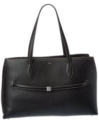TOTEME - Logo Leather Tote - Lyst