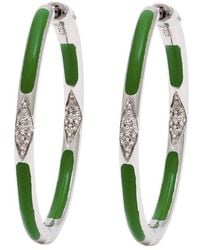 Diamond Select Cuts - 0.06 Ct. Tw. Diamond Hoops - Lyst
