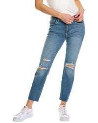 DL1961 - Mara Light Distressed Ankle Straight Jean - Lyst