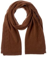 Bruno Magli - Cable Border Cashmere Scarf - Lyst