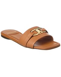 Ferragamo - Leah Ornament Leather Sandal - Lyst