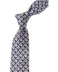 Gucci - Blue Printed Silk Tie - Lyst