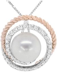 Haus of Brilliance - 14K & Rose Diamond & 9Mm Pearl Pendant Necklace - Lyst