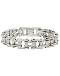 Sterling Forever - Cz Bolt Chain Watch Band Bracelet - Lyst
