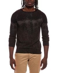 Autumn Cashmere - Cement Print 100% Cashmere Crewneck Sweater - Lyst