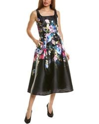 Julia Jordan - Printed Mikado Midi Dress - Lyst