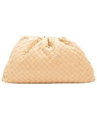 Bottega Veneta - Beige Intrecciato Leather Teen Pouch Clutch (authentic Pre- Loved) - Lyst