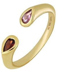 Bony Levy - 14K Color 14K 0.46 Ct. Tw. 1 Garnet And 1 Tourmaline Cuff Ring - Lyst