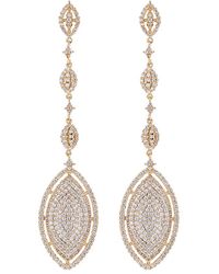 Eye Candy LA - Luxe Collection 14k Plated Cz Aria Drop Earrings - Lyst