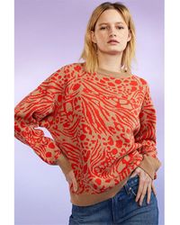 Cynthia Rowley - Jacquard Wool & Cashmere-blend Sweater - Lyst