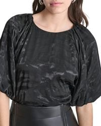 DKNY - Bubble Sleeve Top - Lyst