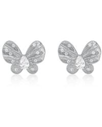 Suzy Levian CZ Jewelry - Suzy Levian Cz Stud Earrings - Lyst