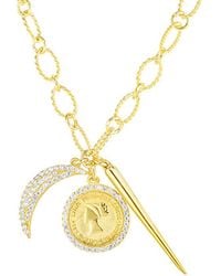 Sphera Milano - 14K Over Cz Pendant Necklace - Lyst