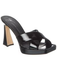 Giuseppe Zanotti - Stacee 85 Leather Platform Sandal - Lyst