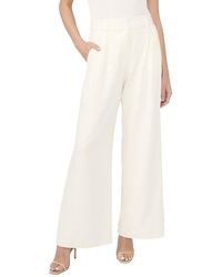 Ted Baker - Beatrice Pleated Wide Leg Linen-Blend Trouser - Lyst