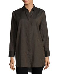 M.i.h Jeans Oversized Striped Shirt - Brown