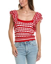 Autumn Cashmere - 2-Tone Knit Tank Top - Lyst