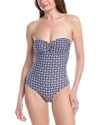Sea Level - Coast V Bar Bandeau One-Piece - Lyst