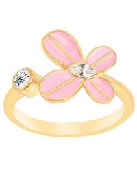 Gabi Rielle - 14k Over Silver Cz Butterfly Ring - Lyst