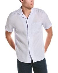 BOSS - Straight Fit Linen Shirt - Lyst