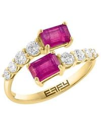 Effy Fine Jewelry - 14K 1.86 Ct. Tw. Diamond & Ruby Ring - Lyst
