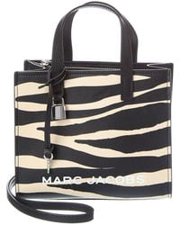 Marc Jacobs - Mini Zebra Bold Grind Leather Tote - Lyst