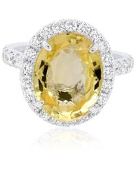 Diana M. Jewels - Fine Jewelry 18k 1.30 Ct. Tw. Diamond Half-set Ring - Lyst