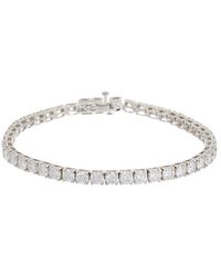 Lab Grown Diamonds - 14K 8.00 Ct. Tw. Lab-Grown Diamond Tennis Bracelet - Lyst