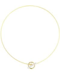 Reiss - 14K 0.08 Ct. Tw. Diamond Wire Necklace - Lyst