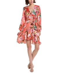 Tahari - Printed Mini Dress - Lyst