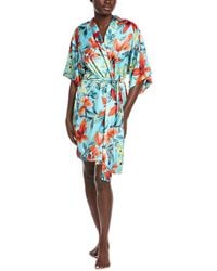 Natori - Tropical Breeze Satin Robe - Lyst