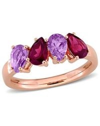 Rina Limor - 1.46 Ct. Tw. Amethyst & Rhodolite Ring - Lyst