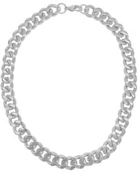 Adornia - Plated Wide Curb Chain Necklace - Lyst