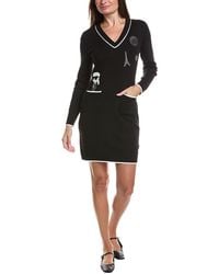 KARL LAGERFELD - Pathces Knit Dress - Lyst