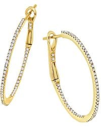 Sabrina Designs - 14K 0.46 Ct. Tw. Diamond Hoops - Lyst