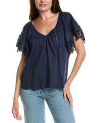 Ramy Brook - Lynette Linen-Blend Top - Lyst