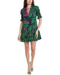 FLORA BEA NYC - Hartlie Silk Mini Dress - Lyst