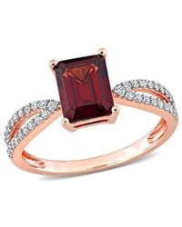 Rina Limor - 14K Rose 2.33 Ct. Tw. Diamond & Garnet Ring - Lyst