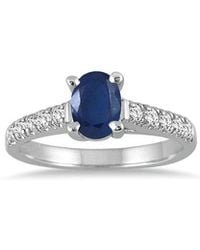 Gem Spark - 14K 1.19 Ct. Tw. Diamond & Sapphire Ring - Lyst