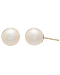 Pearls - 14K 8-8.5Mm Freshwater Pearl Studs - Lyst