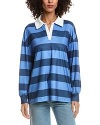 Madison Miles - Stripe Polo Shirt - Lyst