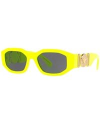Versace - 53mm Medusa Detail Oval Sunglasses - Lyst