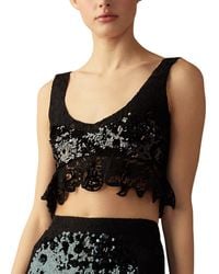 Cynthia Rowley - The Cosmo Sequin Knit Top - Lyst