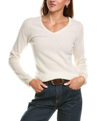 InCashmere - Basic V-Neck 100% Cashmere Sweater - Lyst