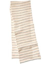 Portolano - Striped Alpaca & Wool-Blend Scarf - Lyst